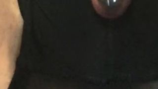 Blue Green Hair Young MILF in Glasses Solo Vibe Toy Play Juicy Wet Orgasms