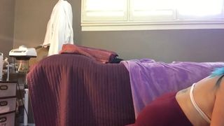 Big Booty in Yoga Pants Leggings Showing off Sexy Bikini Top gets Topless