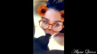 Alyssa Quinn gets Mouth Fucked and Massive Facial on Snapchat