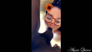 Alyssa Quinn gets Mouth Fucked and Massive Facial on Snapchat