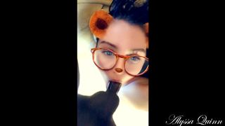 Alyssa Quinn gets Mouth Fucked and Massive Facial on Snapchat