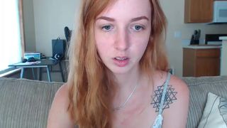 minxymaeve, ball gag, hitachi, ginger, redhead