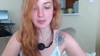 minxymaeve, ball gag, hitachi, ginger, redhead