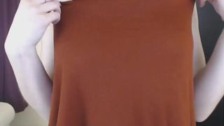 Hot Ass Nerdy Chick Striptease with Boobs ..._