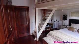 Chloetoy little red dress part one tease