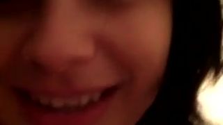 WHO IS SHE? - Perfect Tits Cutie Swallows Cum