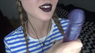 Black Lipstick Handjob