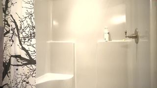 Nice kinky babe fucking under in the shower