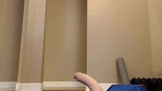 Holihurricane plugs butt and rides dildo (040416)