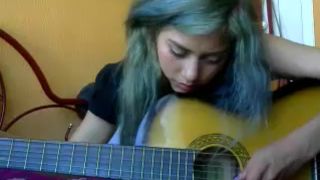 sexyaliceskay guitar and anal toy recording