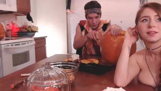 cookinbaconnaked, couple, oral