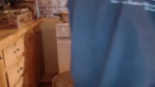 sexy couple kitchen fuck knees facial