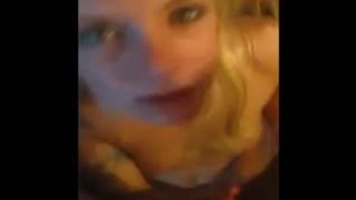 sexy little blondy messy cum cumface facial
