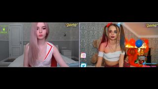 sexy teen nurse VS sexy teen schoolgirl harley quinn