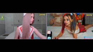 sexy teen nurse VS sexy teen schoolgirl harley quinn
