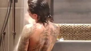 Legendary pornstar Christy Mack erotic shower