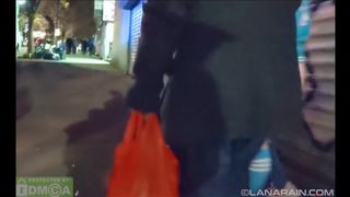 LanaRain - public masturbation flashing w cum lube 2