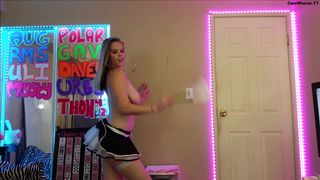 Candie Cane slutty maid striptease dance