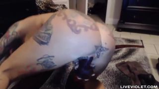 Pierced big titted blond Pamela tattooed body
