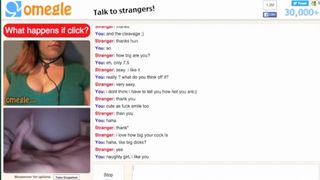 Cute girl with huge tits teases idiot on omegle