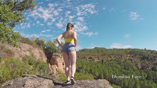 domino faye - public bj rock hard