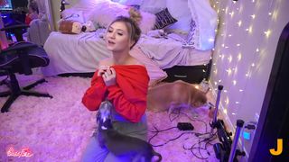 blazefyre - Dog Licking Dildo on Fucking Machine