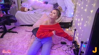 blazefyre - Dog Licking Dildo on Fucking Machine