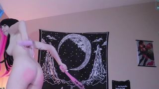 tinylolita lady spanks and dances