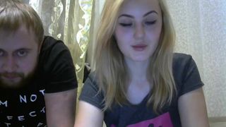 gorgeous blondy sucks cock and smokes