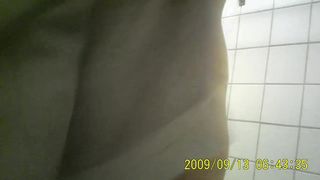 Dutch beauty takes a shower.