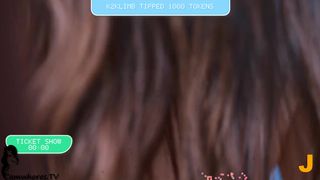 Newchloe18 – Fucking Herself with Wooden Dildo