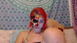 LittleLexaDT - deepthroat dildo blowjob, gagging