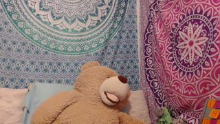 LittleLexaDT - deepthroat dildo blowjob, gagging