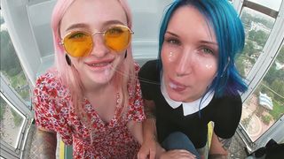 keokistar – Risky Ferris Wheel Blowjob with Slutty Teen
