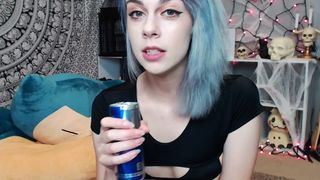 LunaLamb - dildo deepthroat, ball gag, dildo fuck