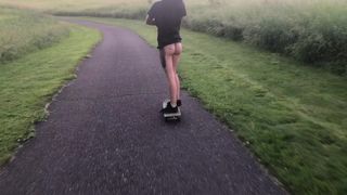 natasha grey first public creampie for sk8er girl