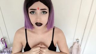 INDIGO WHITE - Teen Titans Raven caught cheating