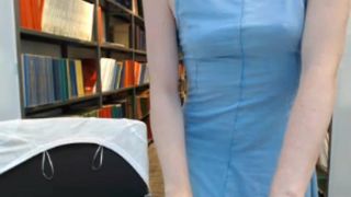 ShellyStar creamy masturbation at library. Caught