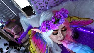 Kiittenymph Ahegao Elven Dragon Fuck & Facial