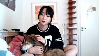 :moyyango_05.06-2019 ② cute teen girl with cute dog