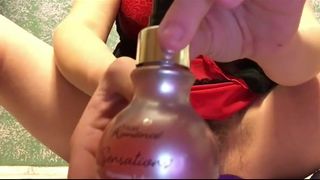Hairy meaty clit meets new vibrator
