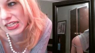 amazingashlee glass dildo cumshow