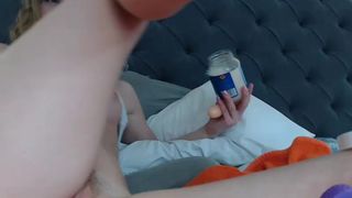 hannahjamescb, fingering, dildo, hitachi
