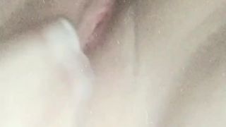 Fingering a pink pussy