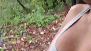 Vica perfect french ,hairy squirt in forest part.1