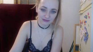 Melenamo stripping to lingerie