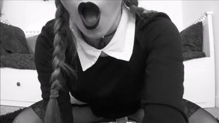 LunaRoux wednesday addams dildo fuck