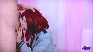 Hidori - Chaco Uraraka ( Blowjob & Footjob )