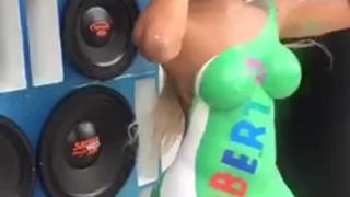 Model Girls with big Ass In body paint