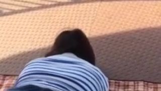 asian slave dog leashed and fucked in public